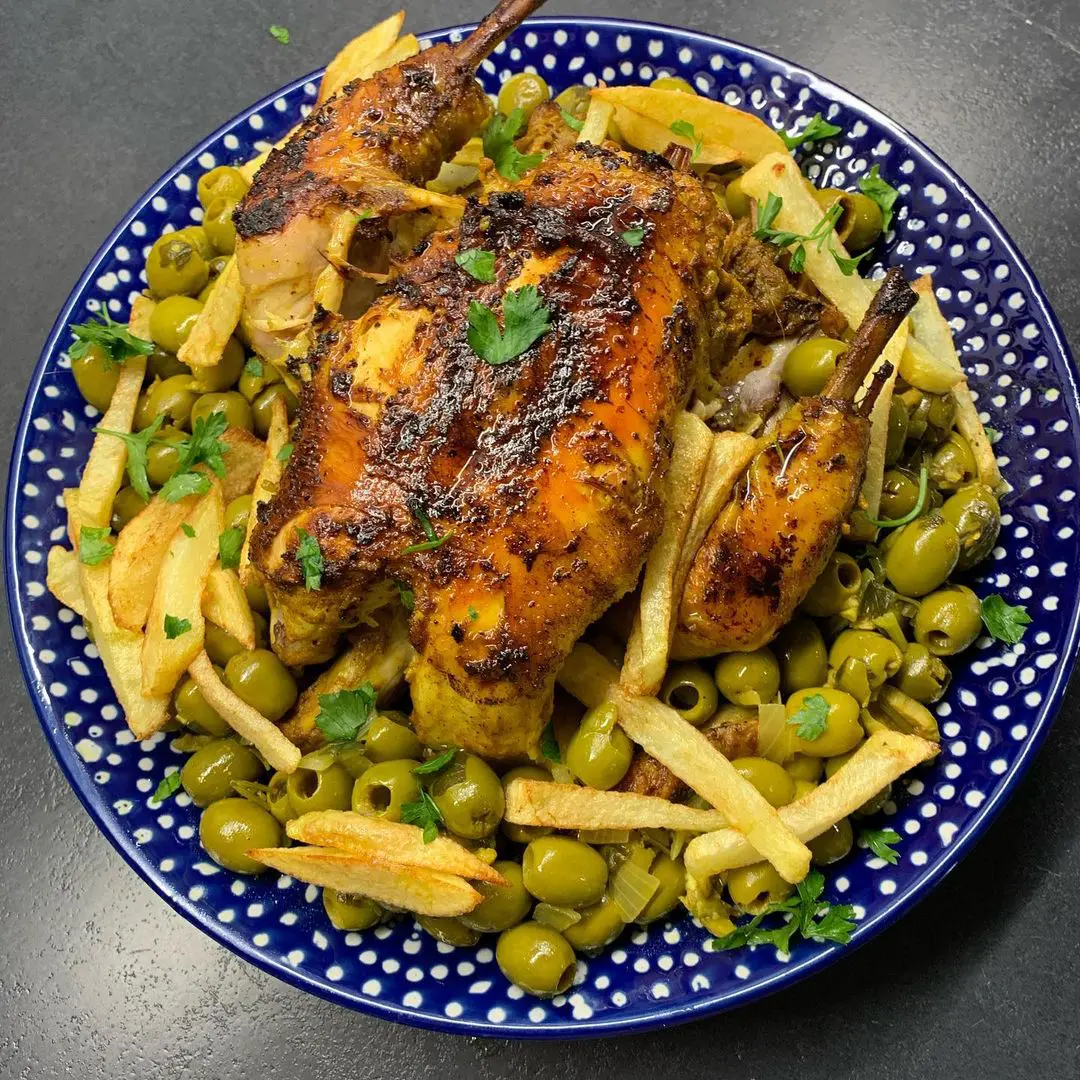 Tajine poulet olive